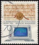 FRG MiNo. 1224 O International Archives Congress Bonn, postmarked