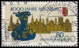 FRG MiNo. 1234 O 2000 years Augsburg, postmarked