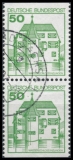 FRG MiNo. 1038C I-1038D I se-tenant O Strongholds and Castles, postmarked