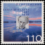 BRD MiNr. 2132 ** 50. Todestag von Ernst Wiechert, postfrisch