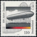 BRD MiNr. 2128 ** 100 Jahre Zeppelin-Luftschiffe, postfrisch