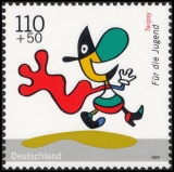 BRD MiNr. 2055-2059 Satz ** Jugend 1999: Trickfilmfiguren (II), postfrisch