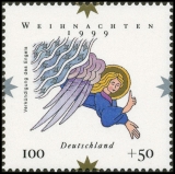 BRD MiNr. 2084-2085 Satz ** Weihnachten 1999: Weihnachtsgeschichte, postfrisch