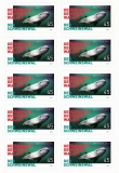 FRG MiNo. FB 84 (3437) ** The porpoise, foil sheet, self-adhesive, MNH