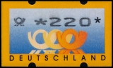 FRG MiNr. ATM 3 set 100-440 German pfennig ** Frama labels: post horn, MNH