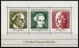 FRG MiNo. Block 05 (596-598) ** 50 years of female suffrage in Germany, MNH