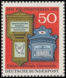 BRD MiNr. 825 ** 100 Jahre Weltpostverein (UPU), postfrisch