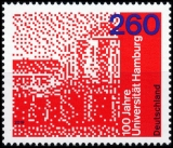 FRG MiNo. 3449 ** 100 years University of Hamburg, MNH