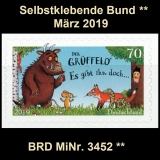 BRD MiNr. 3452 ** Selbstklebende Bund März 2019, postfrisch