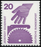 FRG MiNo. 695C-699D set ** Prevention of Accidents (I), cut top and bottom, MNH