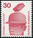 FRG MiNo. 695C-699D set ** Prevention of Accidents (I), cut top and bottom, MNH