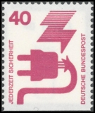 FRG MiNo. 695C-699D set ** Prevention of Accidents (I), cut top and bottom, MNH