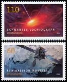 FRG MiNo. 3476-3477 set ** series Astrophysics: Rosetta & Black Hole, MNH