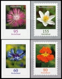 FRG MiNo. 3481-3484 set ** permanent series flowers, self-adhesive, MNH