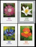 FRG MiNo. 3481-3484 set ** permanent series flowers, self-adhesive, MNH