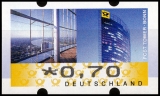 FRG MiNr. ATM 7 set 15-170 Euro cent ** Frama labels: Post Tower, VS 1, MNH