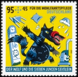 FRG MiNo. 3522-3524 set ** Welfare 2020: The wolf and the 7 young goats, MNH