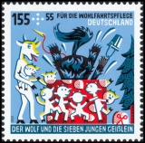 FRG MiNo. 3522-3524 set ** Welfare 2020: The wolf and the 7 young goats, MNH