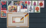 FRG Year 1974 ** MiNo. 791-825 + stamp from sheet + C/D values, incl. sheet 10