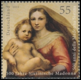 BRD MiNr. 2919 (aus Bl. 79) ** 500 Jahre Sixtinische Madonna, postfrisch