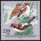 BRD MiNr. 2015-2019 Satz ** Wohlfahrt 1998:  Bedrohte Vogelarten, postfrisch