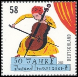 BRD MiNr. 2991 ** 50 Jahre Wettbewerb Jugend musiziert, postfrisch